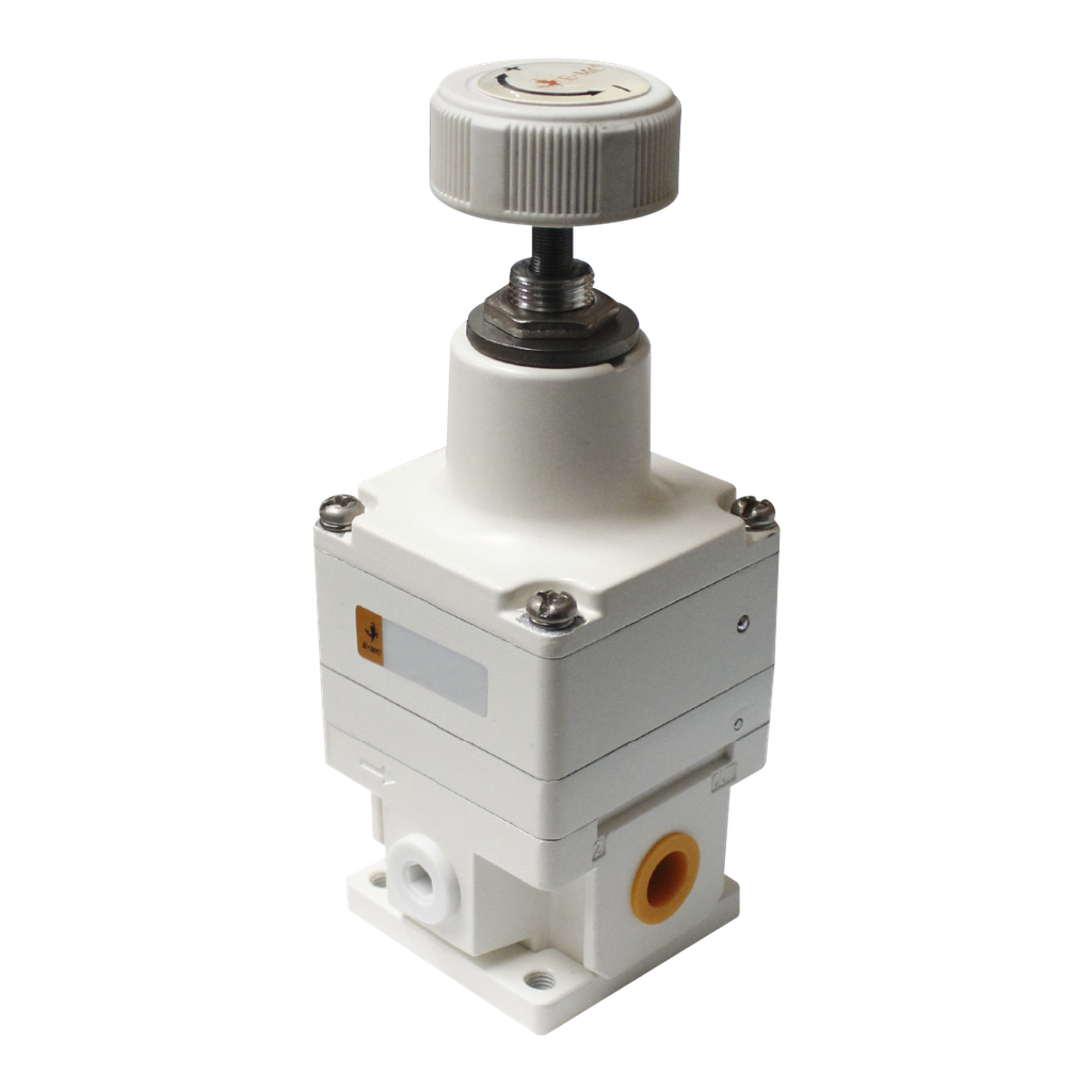 Regulador de presión de precisión, tamaño 3000, rango de regulación, 0.01～0.4MPa, puertos 1/4" BSP