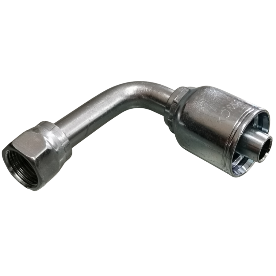 [K2280-0609] HEMBRA JIC A 90° LARGA 6-6 P/2 TRENZAS