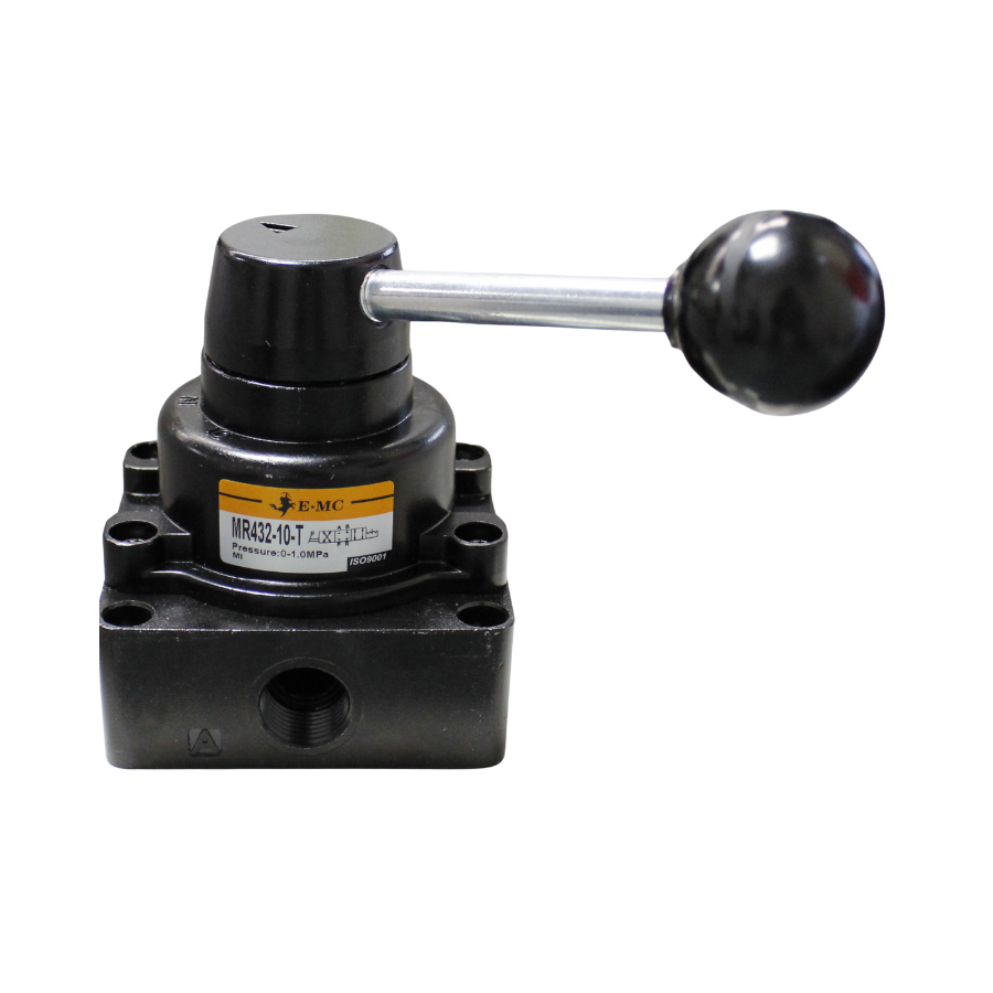 [MR432-08-T] Válvula de palanca manual 4/3 puertos 1/4" NPT