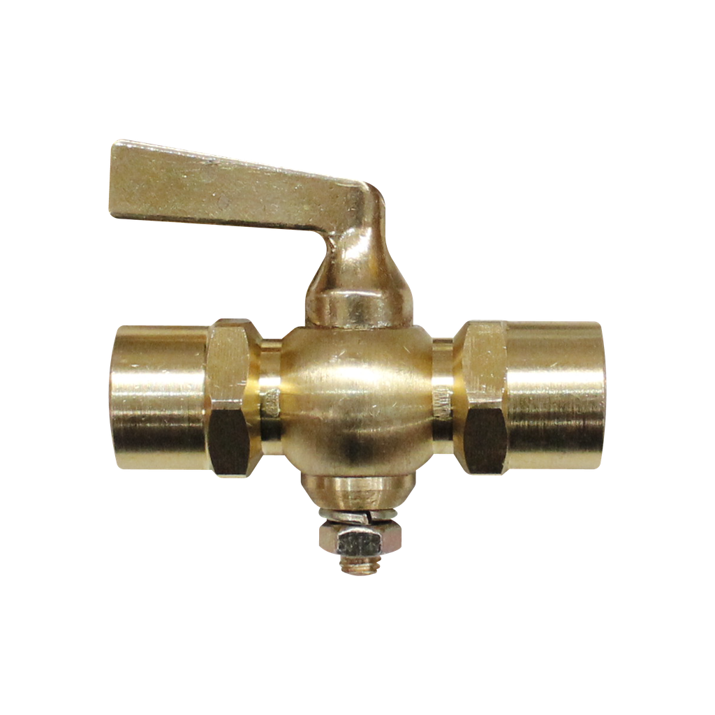 VÁLVULA DE CIERRE ROSCA 1/4 HEMBRA-HEMBRA