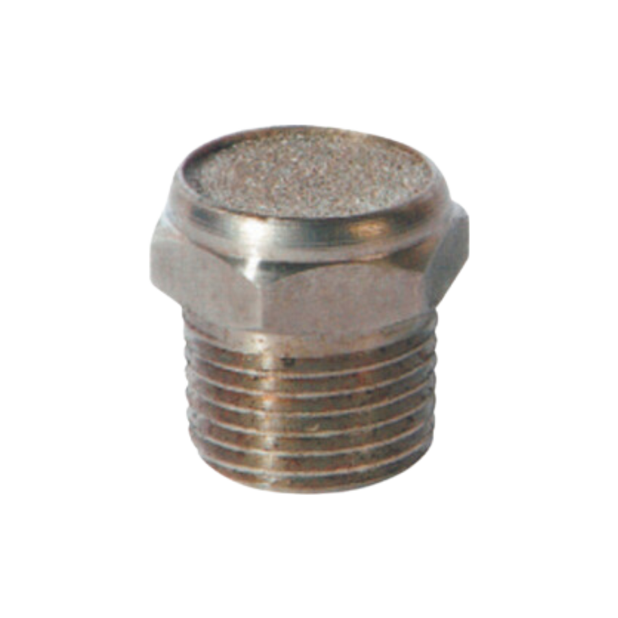 [VSS-25S1] Silenciador plano Acero Inoxidable cuerda "BSP" 1"