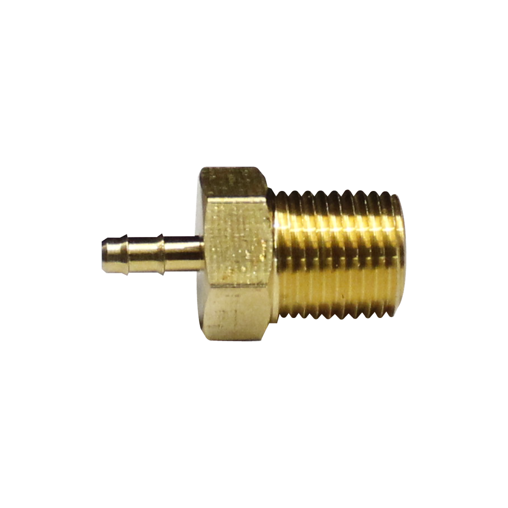 CONECTOR MACHO ESPIGA PARA TUBING PLASTICO 1/4 x 10/32