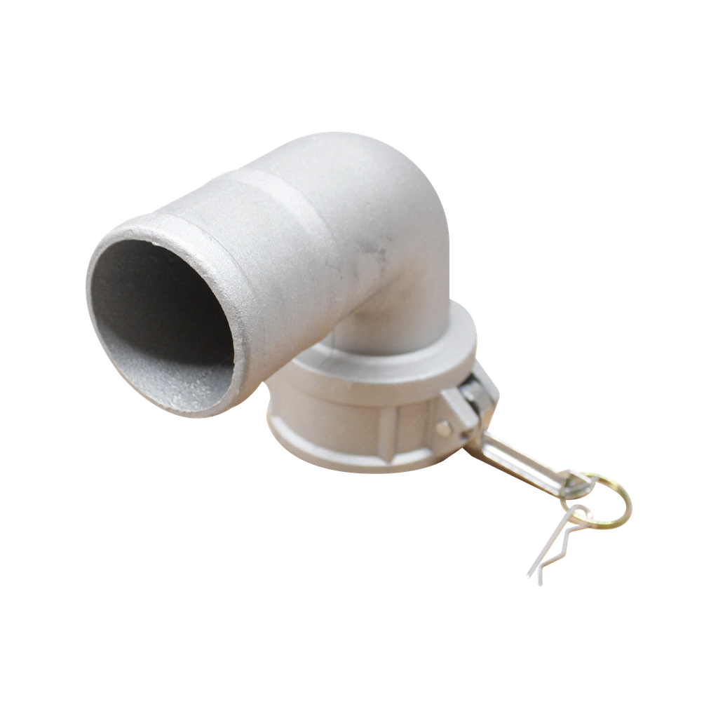 COPLE TIPO C 3" ALUMINIO A MANGUERA CODO A 90°