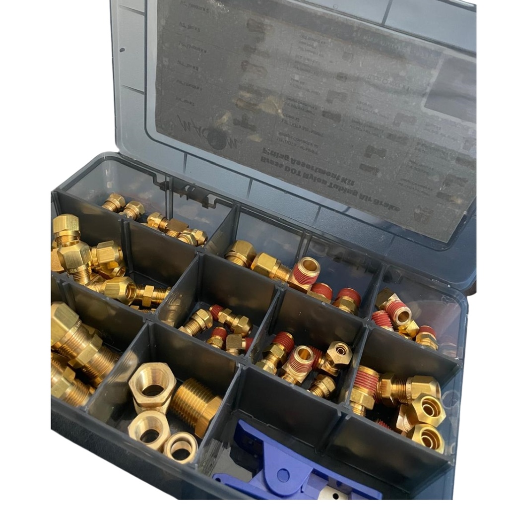 KIT AIRBRAKE DOT TUBING NYLON LATÓN