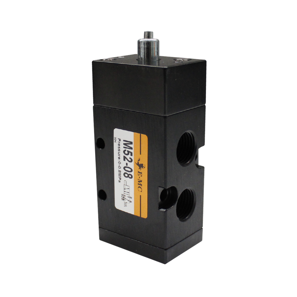 Válvula de panel 5/2, tamaño 3, acccionamiento neumático tipo basico puertos 1/4" BSP