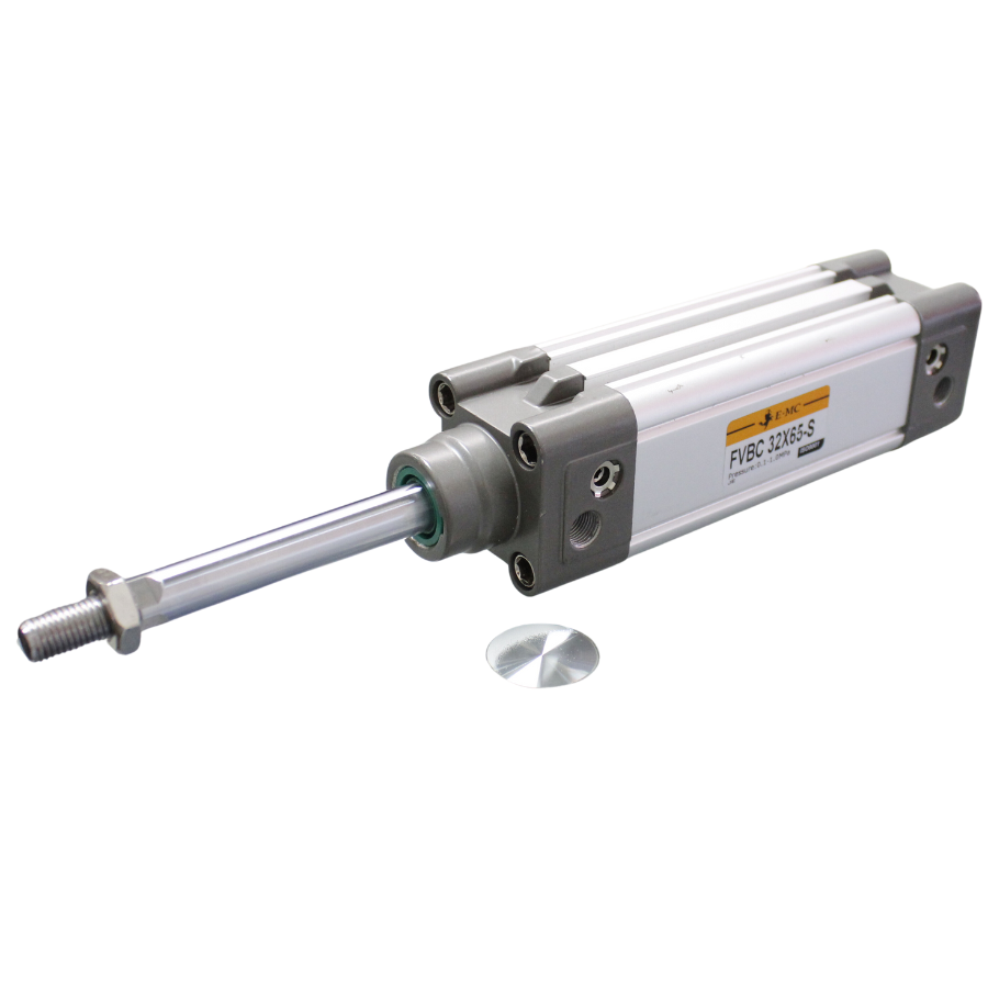 Cilindro normalizado ISO 15552, diámetro de émbolo magnético 63 mm, carrera 50 mm amortiguación neumática, puertos 3/8" BSP