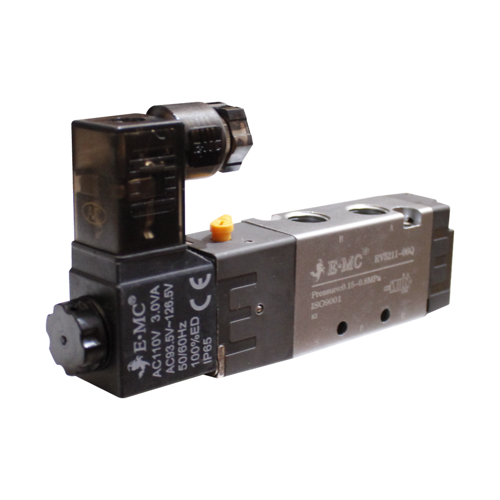 Electroválvula, 3/2, una bobina, tamaño1 , 110 VAC puertos 1/8'' NPT
