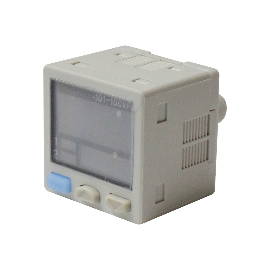 Sensor de presión digital, presión continua, 2 canales conmutados NPN/PNP ajustable, de fabrica NPN + un canal de salida analoga de 4 a 20 mpa.