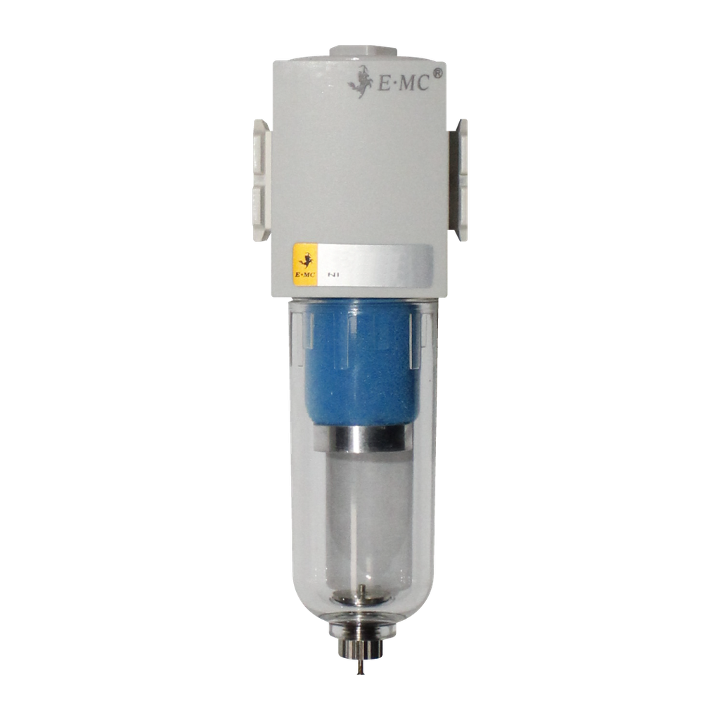 Filtro 0.3 micras, tamaño 2, purga manual puertos 1/8" NPT