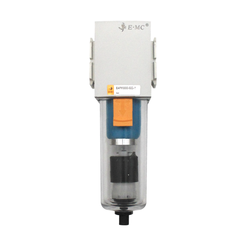 Filtro 0.3 micras, tamaño 3, purga autómatica, puertos 1/4'' NPT