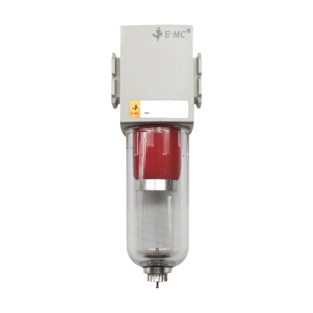 Filtro 0.01 micras, tamaño 2, purga manual puertos 1/8'' NPT