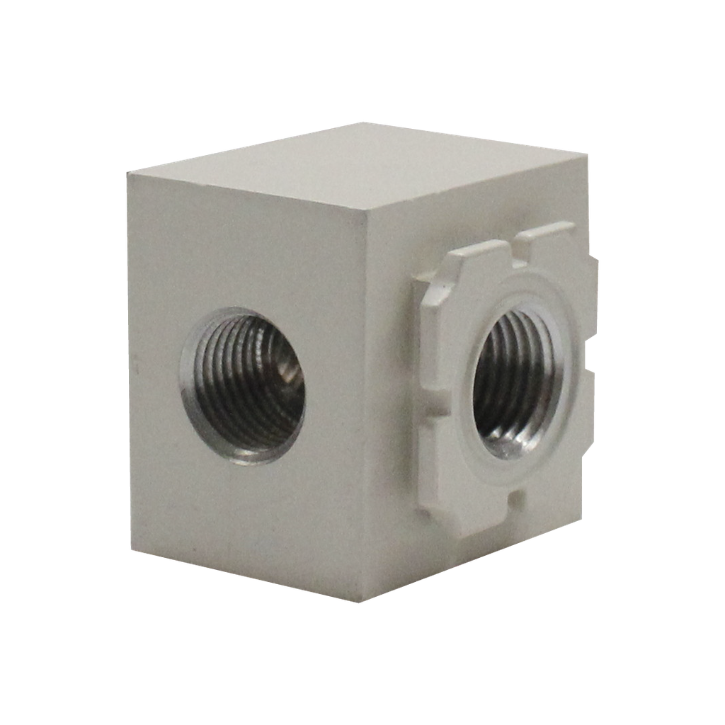 Módulo de derivación, para serie EAC, tamaño 2, 3 conexiones, puertos 1/8" BSP