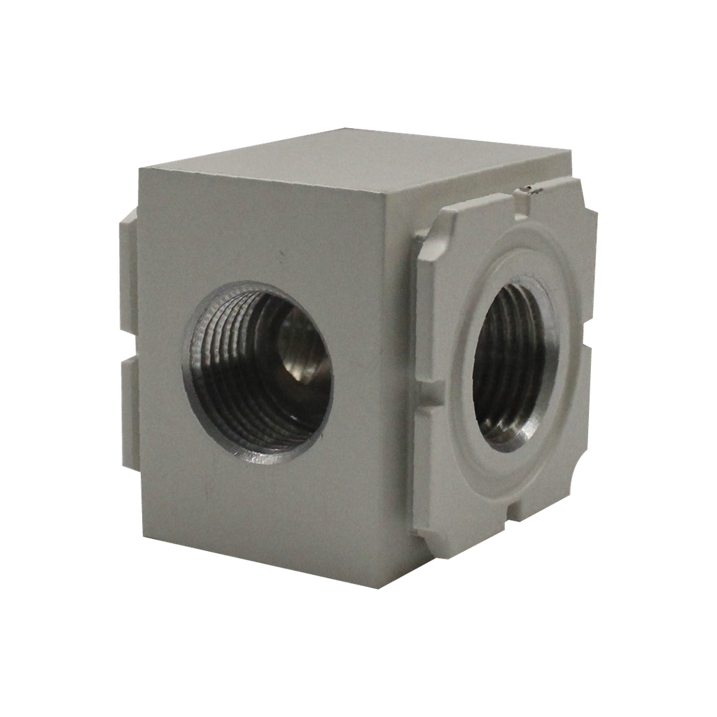 Módulo de derivación, para serie EAC, tamaño 3, 3 conexiones, puertos 3/8" BSP