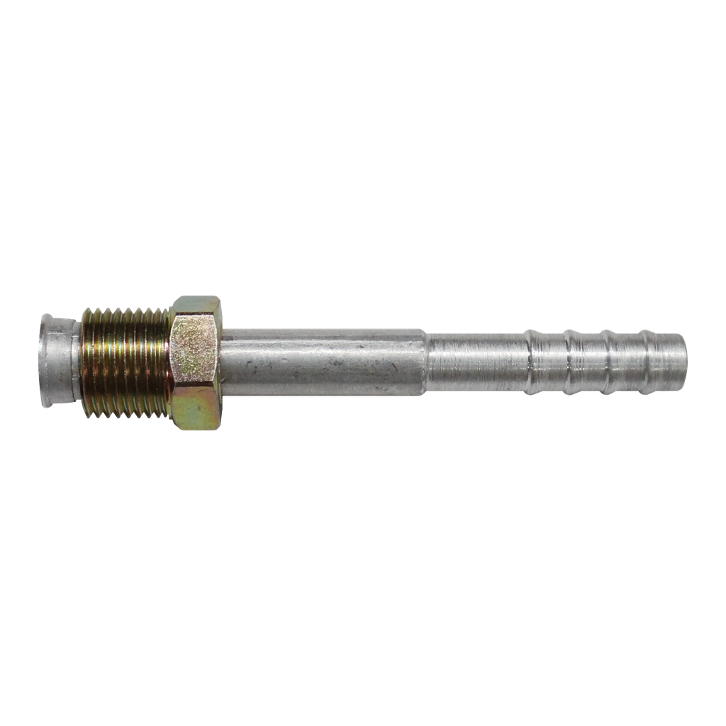 Espiga recta aluminio c/macho acero p/o´ring  5/8