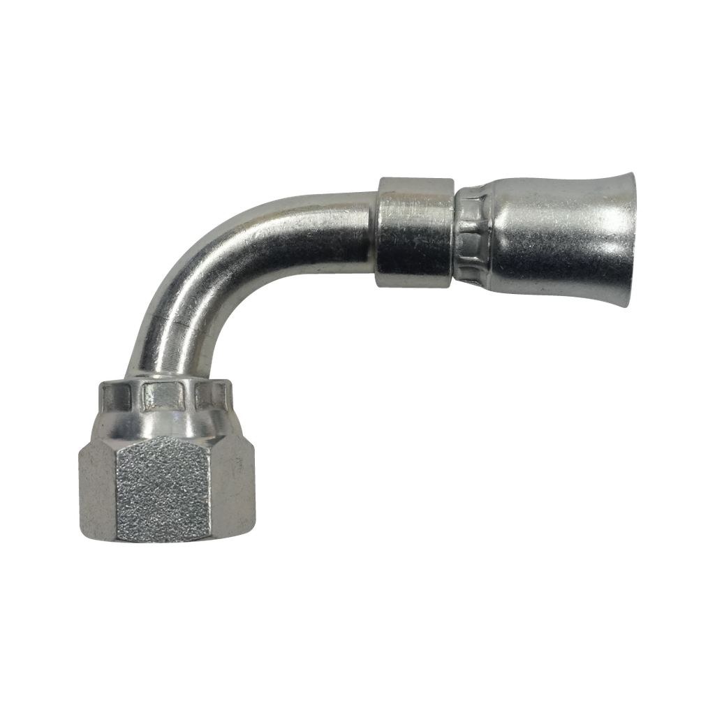 HEMBRA SAE CRIMPABLE UNA PIEZA CODO A 90° 6-6 P/MANG TEFLON