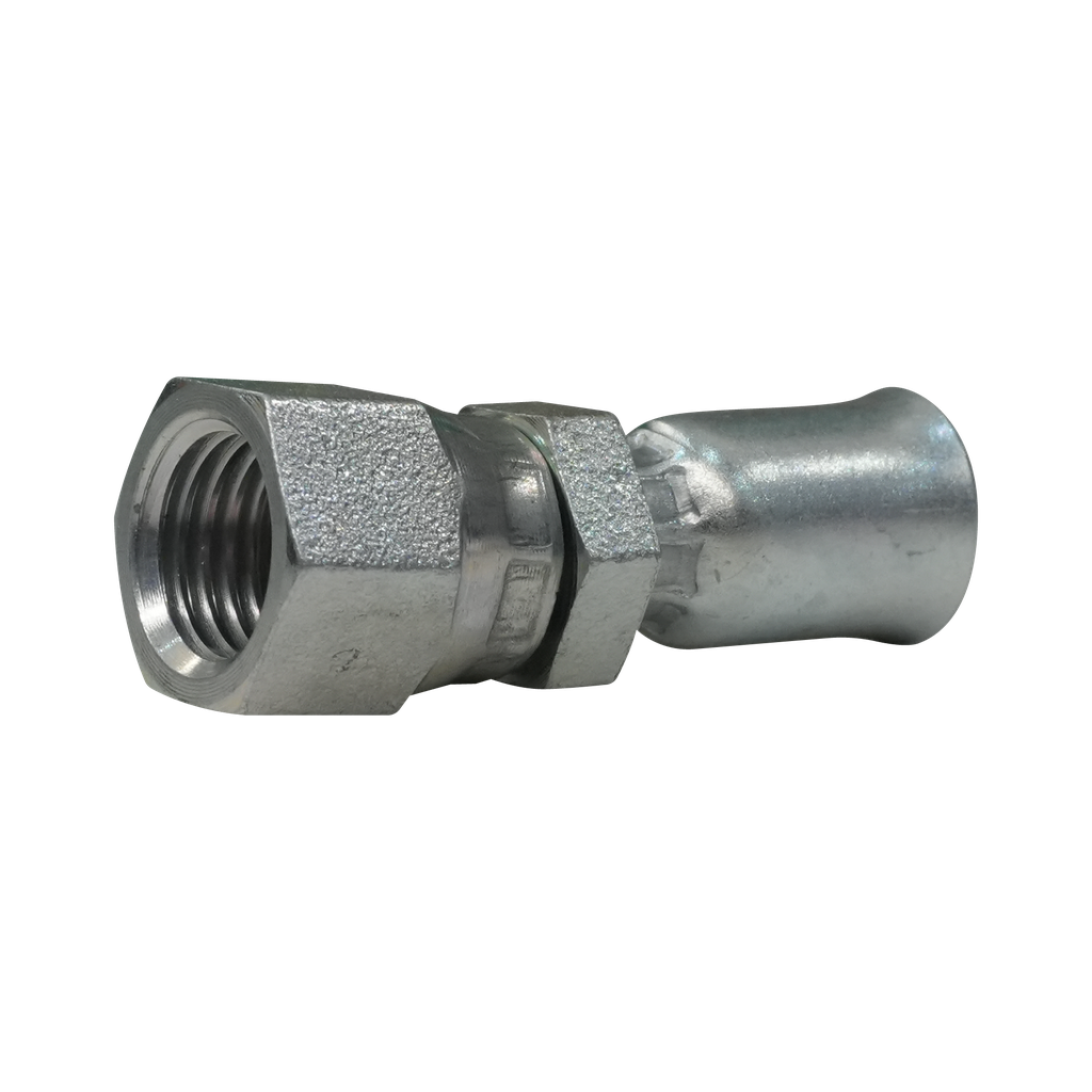 HEMBRA JIC CRIMPABLE UNA PIEZA 4-4 P/MANG TEFLON.