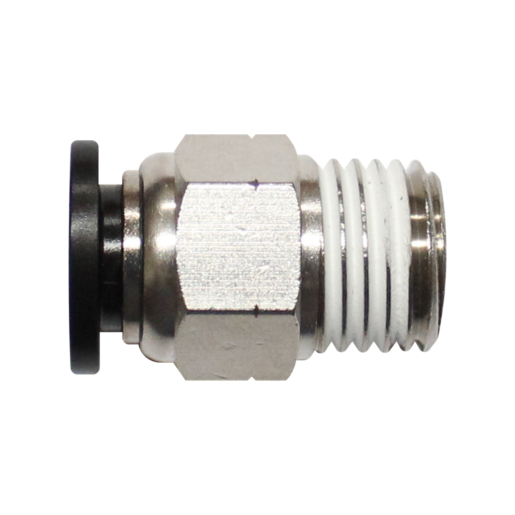 Conector Rápido recto cuerda macho NPT de 1/2 diámetro manguera 1/4"