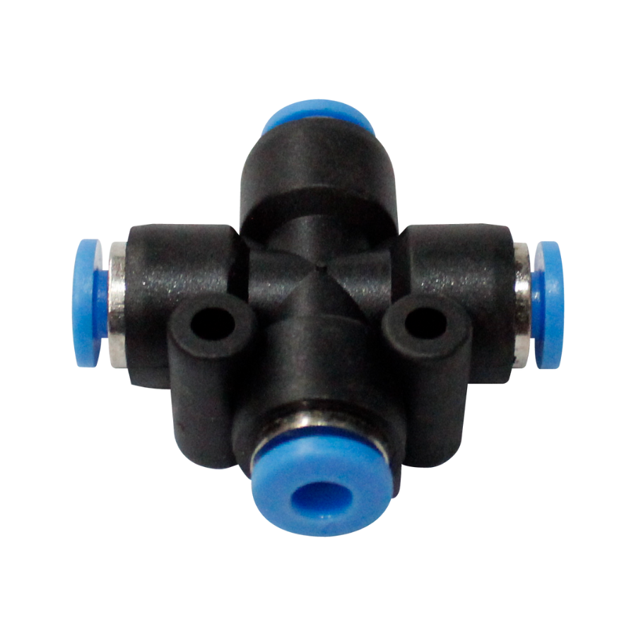 [PZA04] CONECTOR EN CRUZ UNION DE 4MM