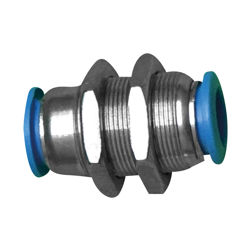 [PMM06] Conector Rápido pasamuro para manguera 6 MM
