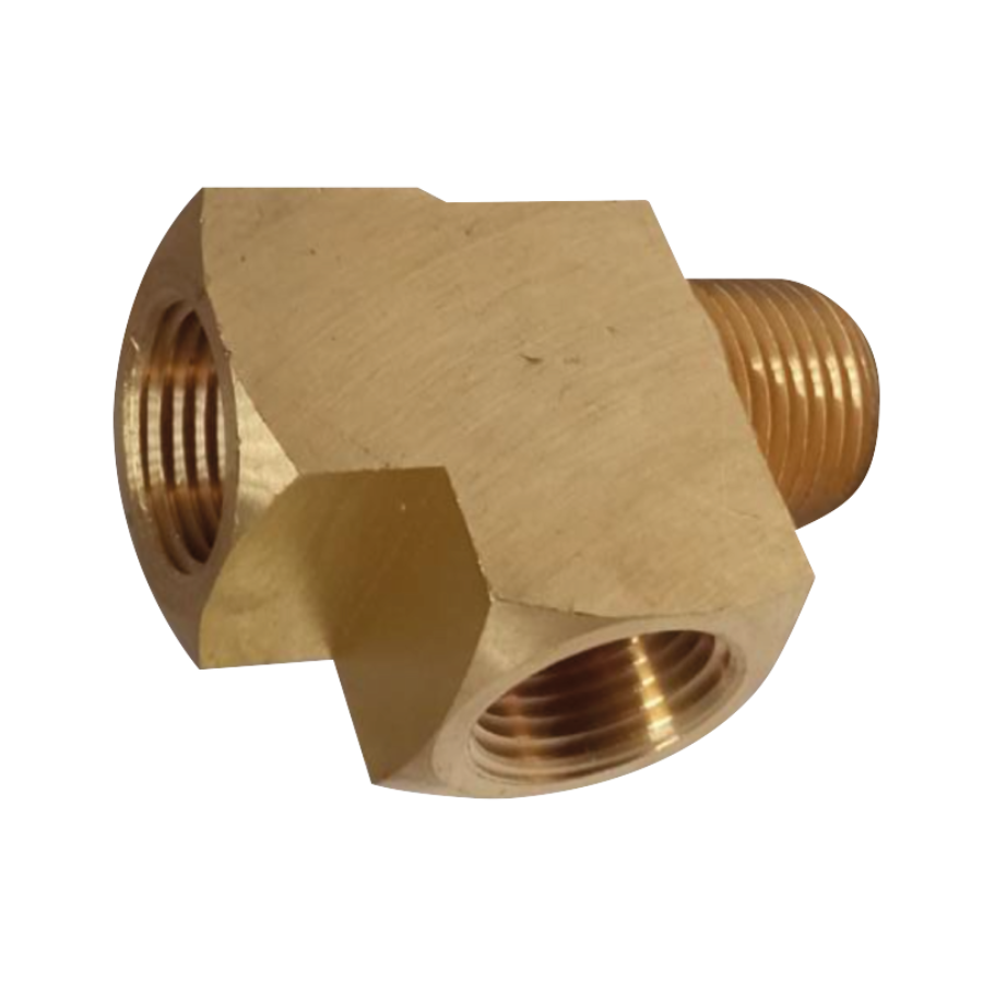 [R-127B-04] Tee con Macho Lateral 1/4