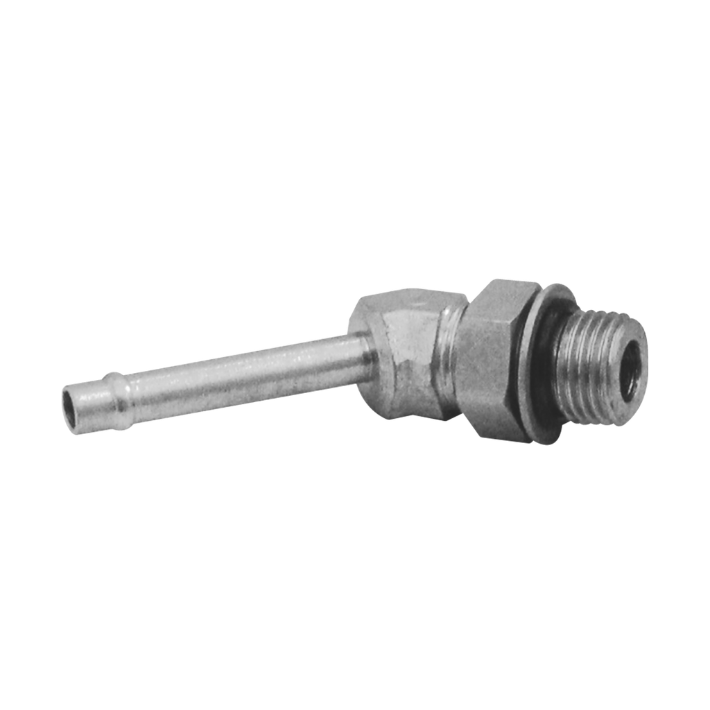 [4603-06-04] VASTAGO para manguera codo a 45° a Macho Oring Boss