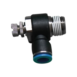 [SC06 1-8] Válvula estrangulación y antirretorno tipo "L" rosca de 1/8 tipo "PT" diámetro de manguera 6MM