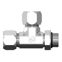 [C6804-06-06-06] Tee BITE TYPE con Macho Oring Boss al lateral