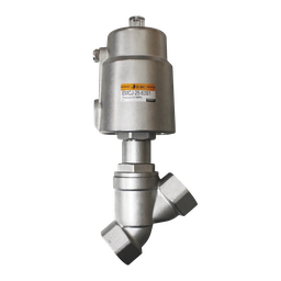 [EMCJ-2563S1] Válvula Asiento inclinado, Acero Inox. SS316 puerto 1" BSP