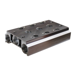 [V522-3F] Manifold placa base, 3 estaciones