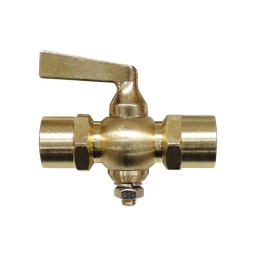 [R-39E-04] VÁLVULA DE CIERRE ROSCA 1/4 HEMBRA-HEMBRA