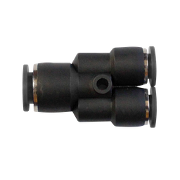 [PW 3-8 5-16] Conector enchufable "Y" manguera central 3/8" derivaciones 5/16" NPT