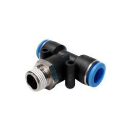[PT10 1-2] Conector rápido "T" cuerda 1/2" BSP manguera 10 MM