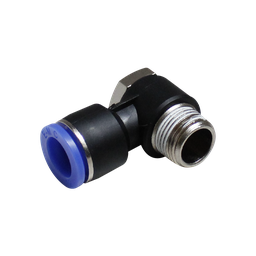 [PH06 1-2] Conector rápido codo orientable cuerda 1/2" BSP manguera 6 MM