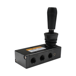 [4H210-08-T] Válvula pulsadora accionamiento manual, 5/2, con enclave, tamaño 1, puertos 1/4" NPT