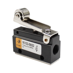 [EMV322-R] Válvula 3/2, tamaño 3, acccionamiento mediante rodillo puertos 1/4" BSP