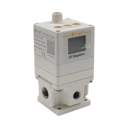 [ETV3000-023001-CL] Válvula proporcional, 0~0.5MPa/0~5bar/0~70psi/0~500KPa, 4~20mA, 1~5V, montaje vertical en bracket, 2 cable en codo 90° 2 metros de longitud