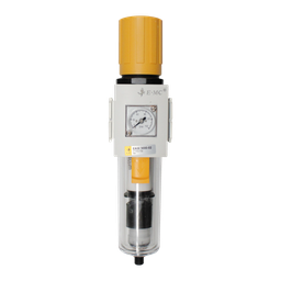 [EAW3000-02DF3-T] Unidad Filtro y regulador FR, tamaño 3, manómetro redondo, 10 Bar/145 Psi, pruga autómatica 1/4" NPT