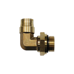 [RQ-M69S-DOT-08-M16] Codo a 90° Giratorio Macho métrico 1/2 - 16 mm