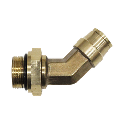 [RQ-M54S-DOT-06-M22] Codo a 45° Giratorio Macho métrico  3/8 - 22 mm