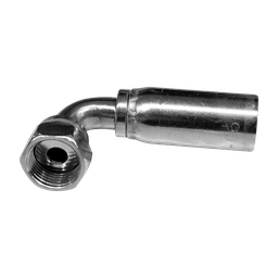 [KTP82-0813] HEMBRA CARA PLANA CODO A 90° P/MANG. TERMOPLASTICA 8-8