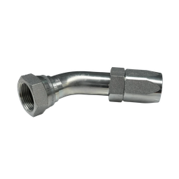 [IMR5-225-1217] CODO 45° HEMBRA JIC  74° ROSCA ASIENTO CÓNICO 1.1/16 "X12 PASO MANGUERA DN19